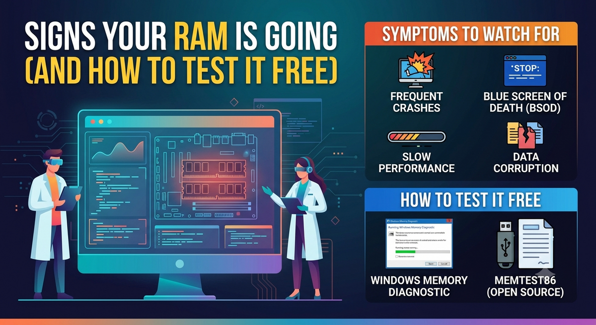 Signs Your RAM Is Going (and How to Test It Free)