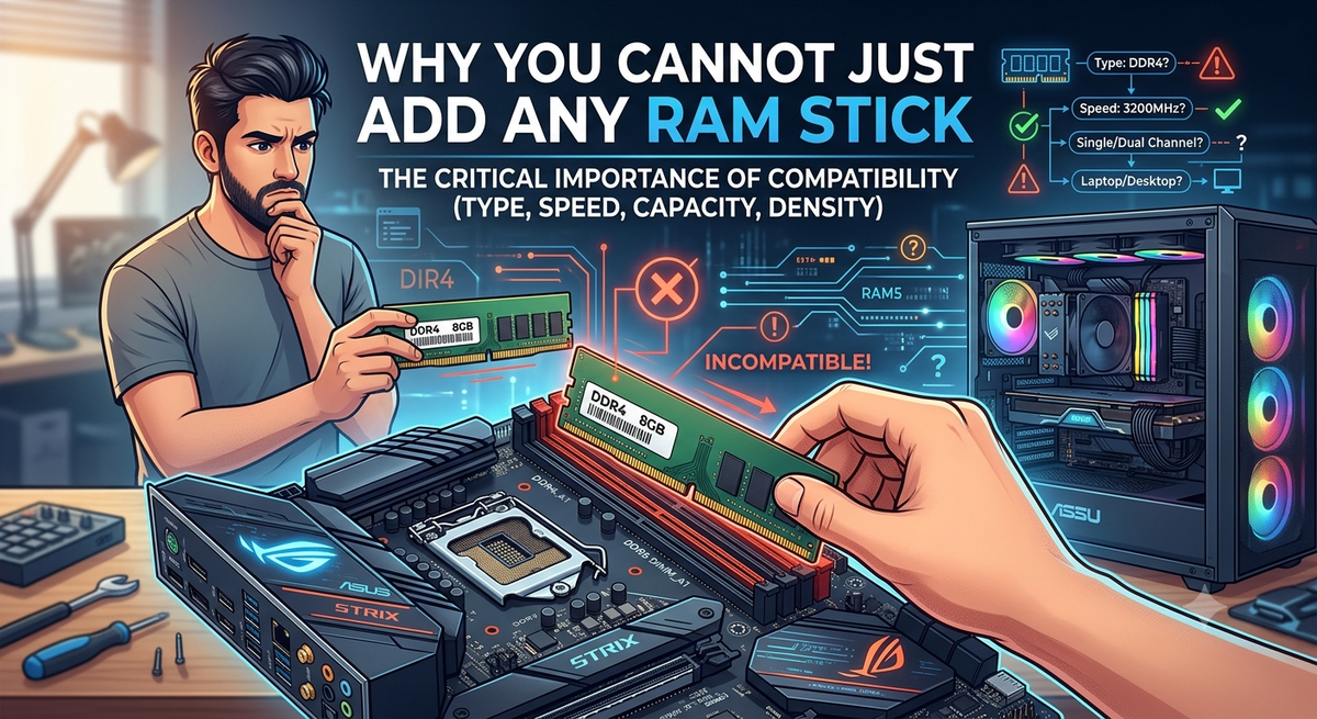 Why You Cannot Just Add Any RAM Stick