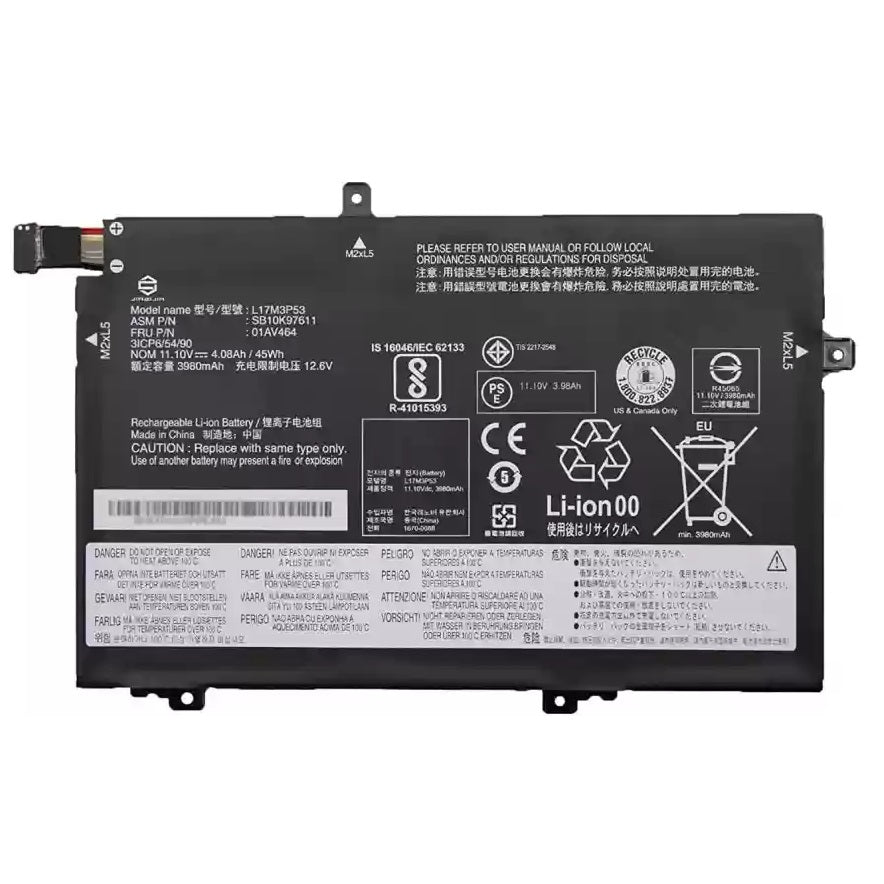 Lenovo L480 / L580 Laptop Battery (L17L3P52)