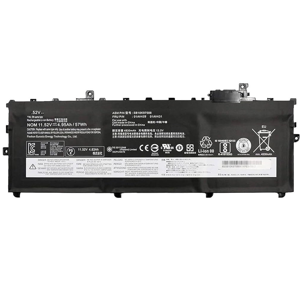 Lenovo Thinkpad X1 Carbon 2017 / Thinkpad X1 Carbon 2018 Laptop Battery (01AV429)