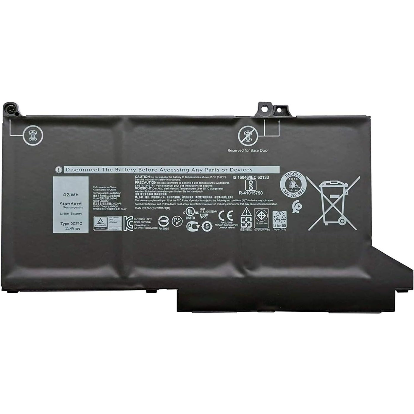 Dell Latitude 5300 / E5300/5300 / 2-IN-1/5310 / E5310/ Laptop Battery (0G74G)