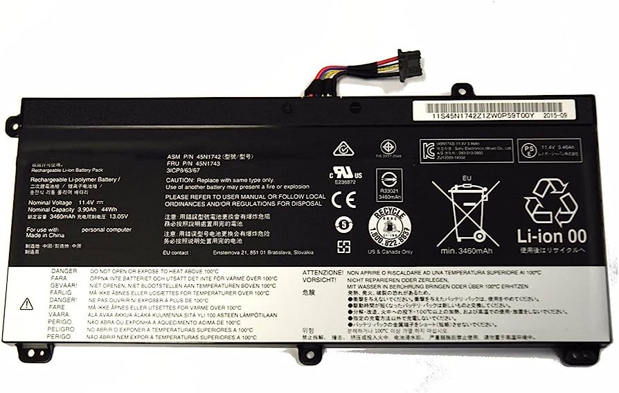 Lenovo ThinkPad T550 / T550S / T560 / W550 Laptop Battery (45N1740)