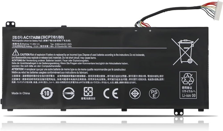 Acer Spin / SP314-52 / TMX314-51-M / Mg Laptop Battery (AC17A8M)