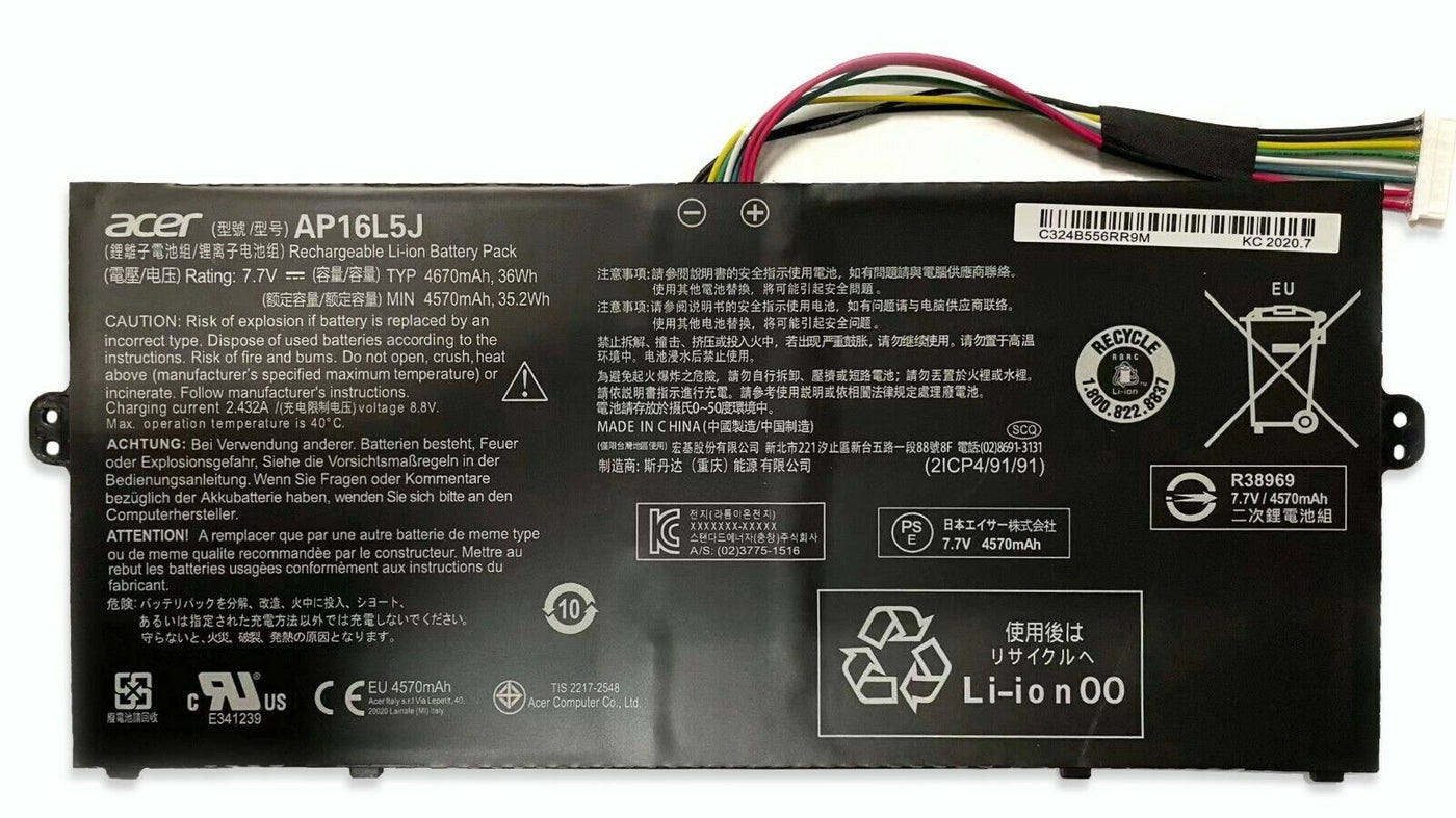 Acer SF514-52T Series / Acer Spin 1 SP111-32N Series Laptop Battery (AP16L5J)