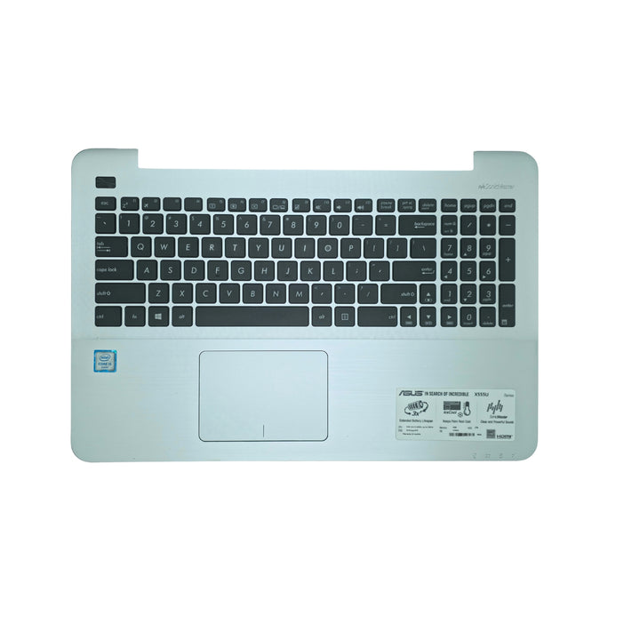 ASUS X555U US Keyboard with Touchpad Palmrest Assembly (90NB0622-R31UK0) Grade A