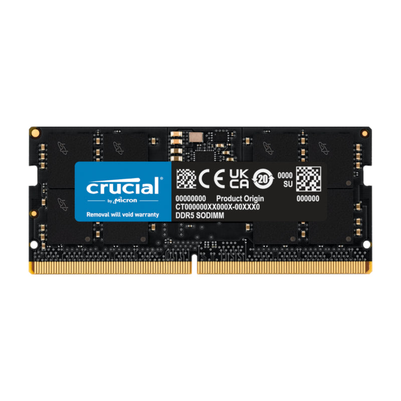 Crucial 16GB DDR5 5600MHz SODIMM Laptop Memory (CT16G56C46S5)