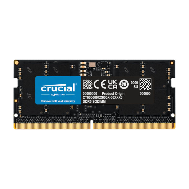 Crucial 16GB DDR5 5600MHz SODIMM Laptop Memory (CT16G56C46S5)