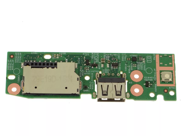 Dell Inspiron 5491 2-in-1 Power Button, USB and SD Card I/O Board (2Y03W)