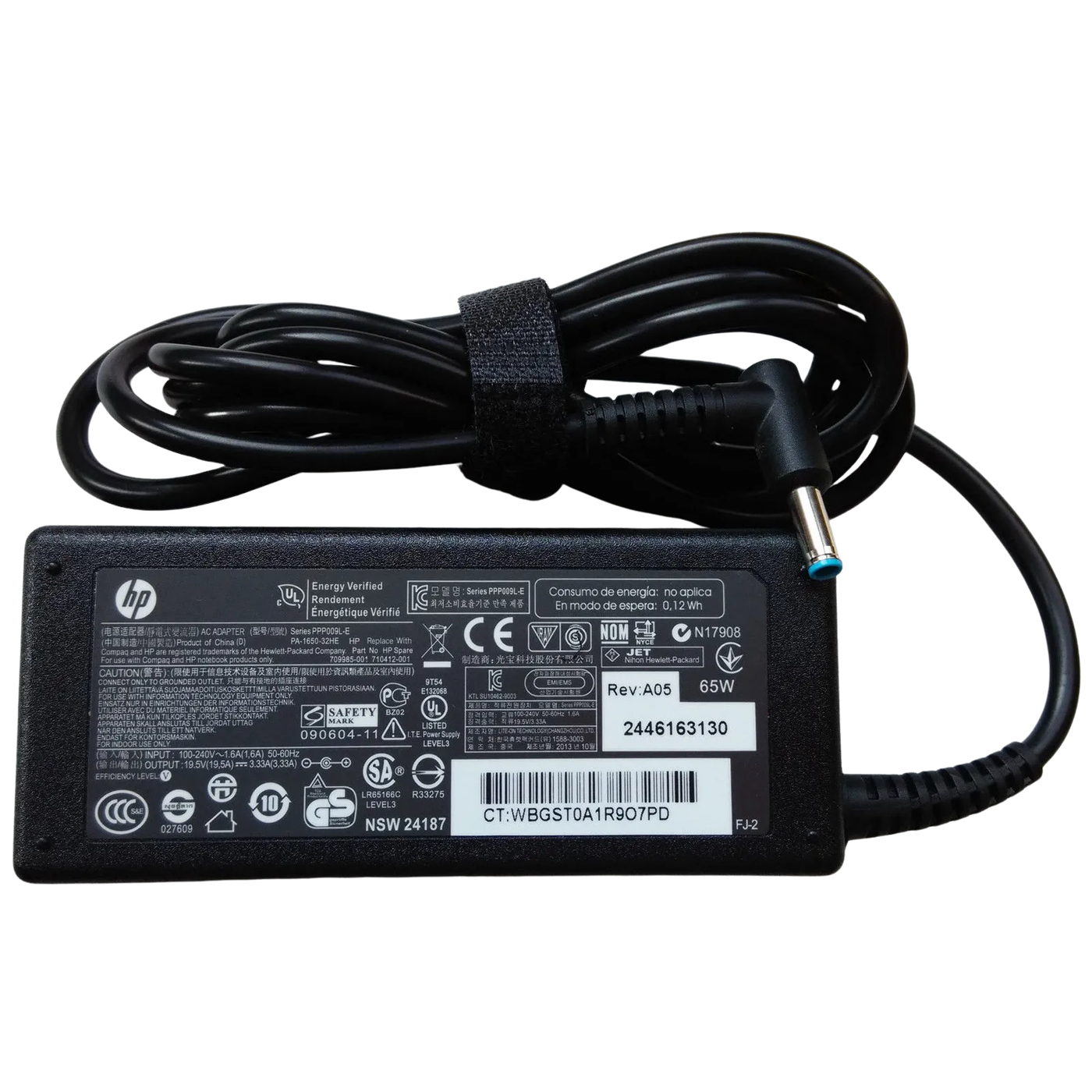 HP 65W AC Notebook (Tip, 4.5mm) Charger / Power Adapter (710412-001)