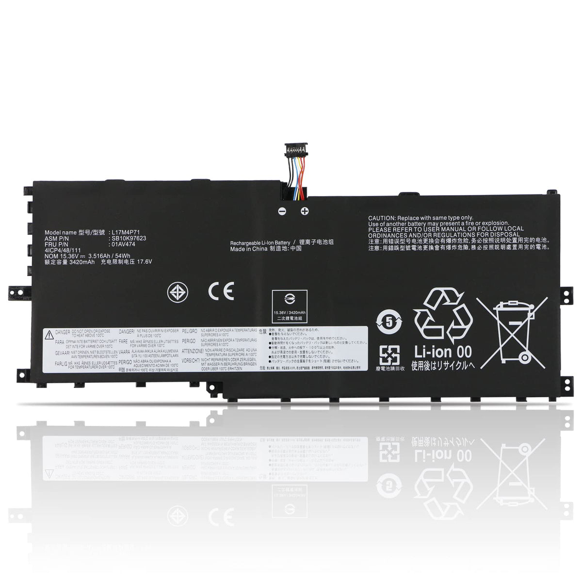 Lenovo Thinkpad X1 Yoga 3RD Gen Series Laptop Battery (L17M4P73)