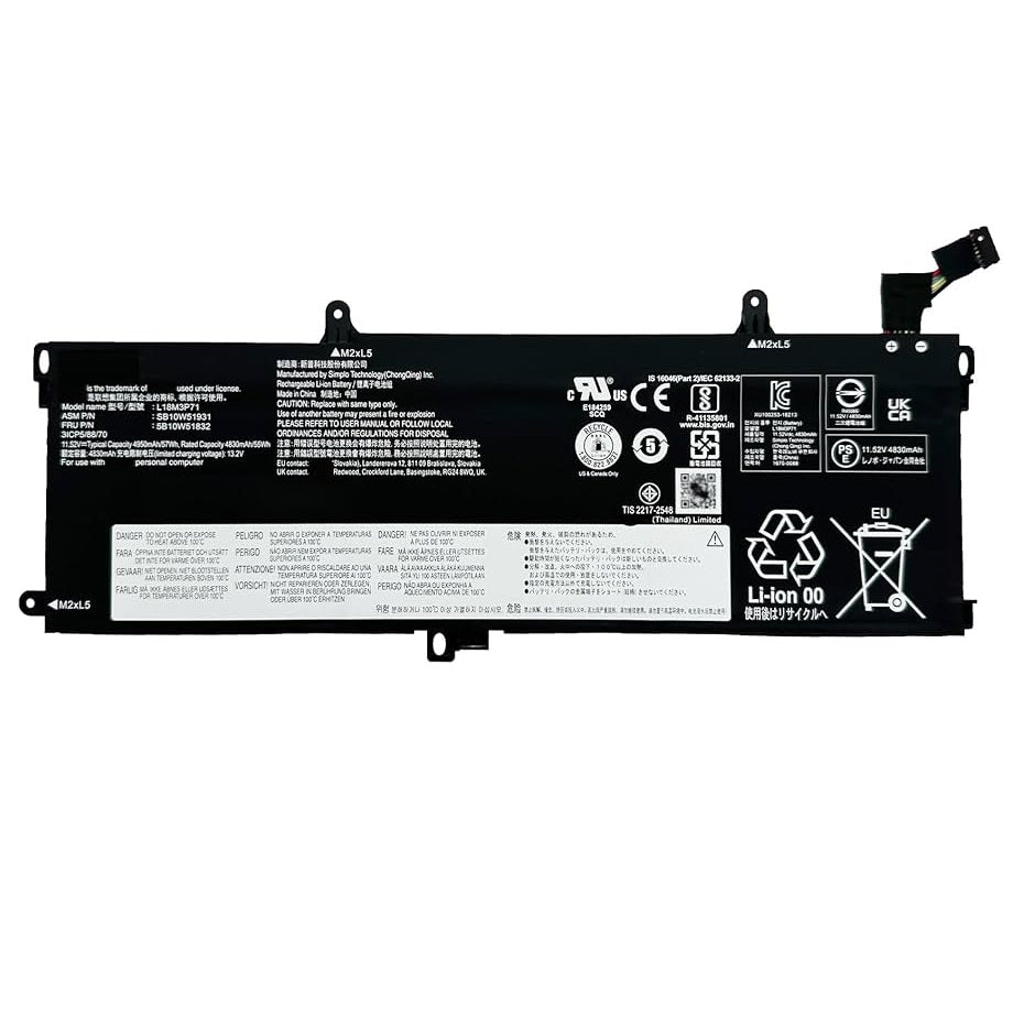 Lenovo Thinkpad T590 (type 20N4 Laptop Battery (L18M3P71)
