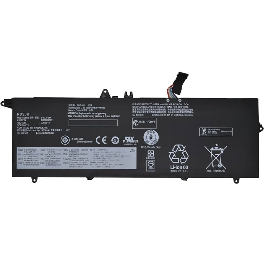 Lenovo ThinkPad T490S / T495S / T14S Laptop Battery (L18L3PD1)