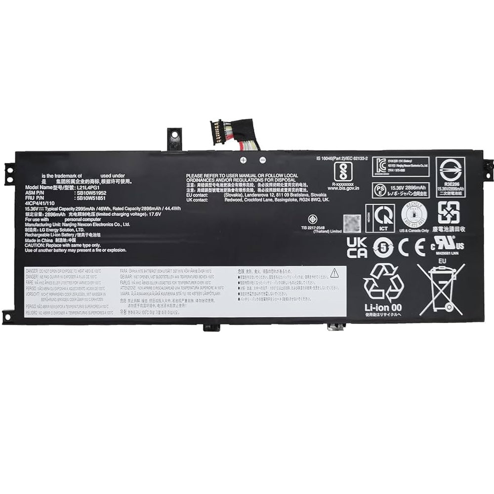 Lenovo Thinkpad L13 Gen 3 ( Type: 21B3 / 21B4 / 21B9 Laptop Battery (L21L4PG1)