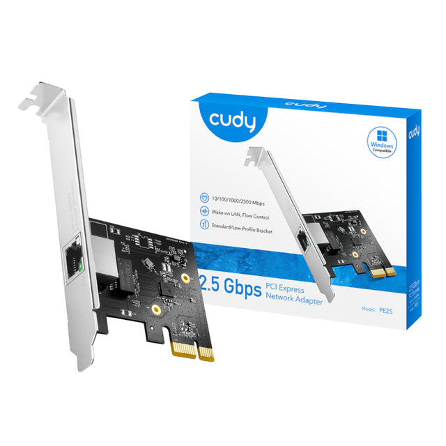 Cudy 2.5Gbps PCI-E Ethernet Adapter