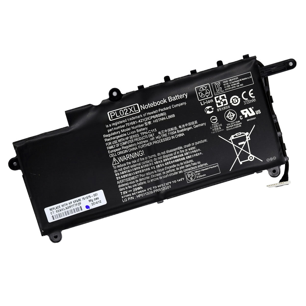 HP Pavilion 11 / X360 / 11-N010DX. / Compatible Laptop Battery (PL02XL)