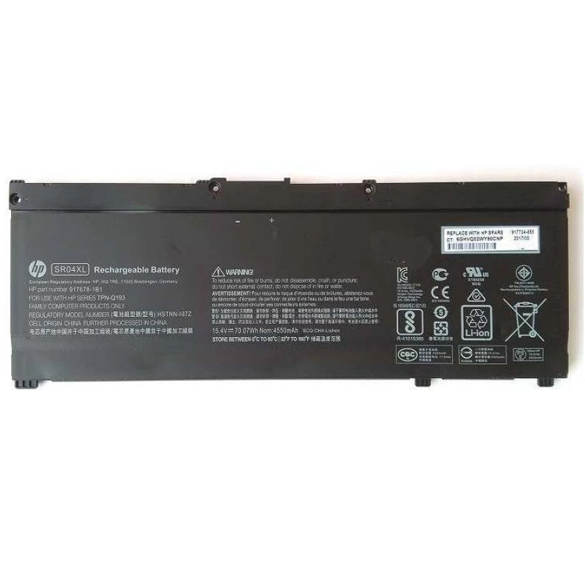 HP Gaming Pavilion 15-CX0000NQ / Gaming Pavilion 15-CX0001NJ Laptop Battery (SR04070XL)