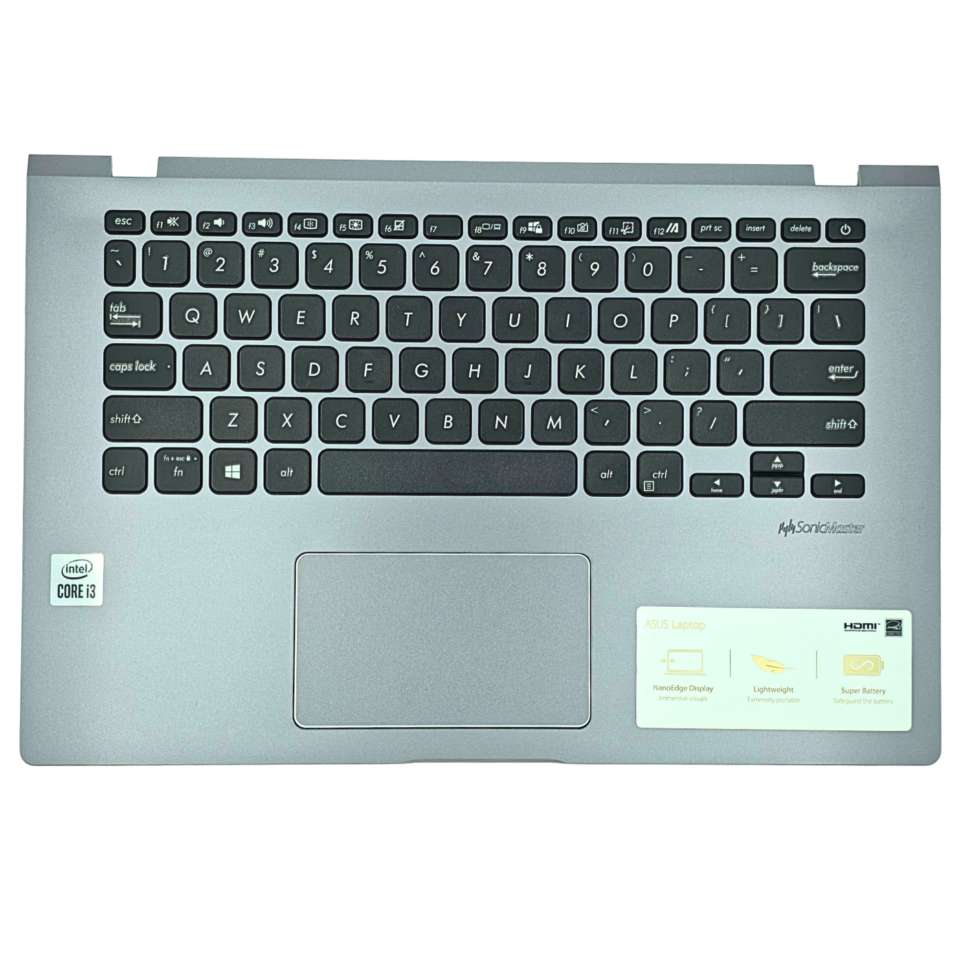 ASUS X409FA Palmrest Assembly with US Keyboard (90NB0MS1-R30US0) Grade A