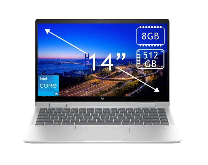 Used HP Envy X360 2-in-1 | Intel Core 5 120U | 8GB Ram | 512GB SSD | 14" 1920x1080 | Warranty 6 Months