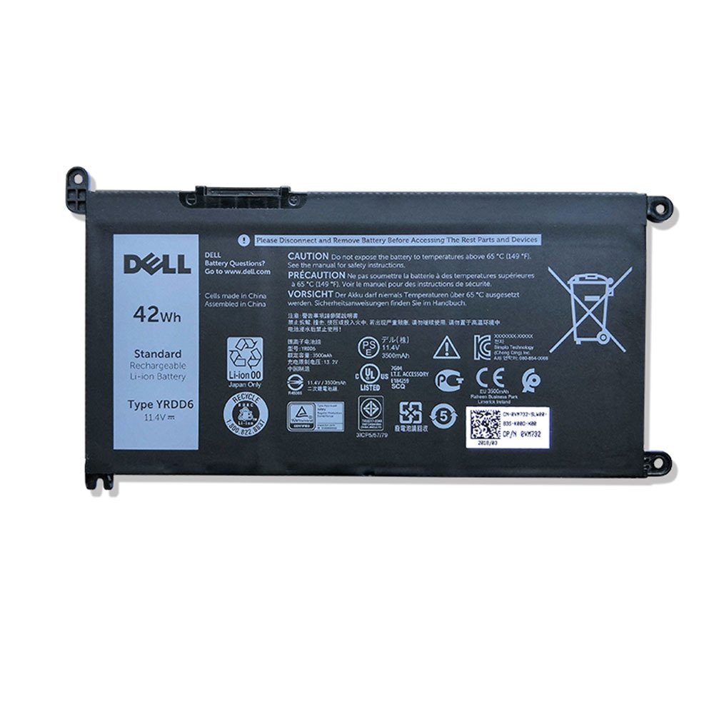 Dell Inspiron 15 3000 3493 3582 3583 3593 3793 P75F106 P75F005 Laptop Battery (YRDD6)