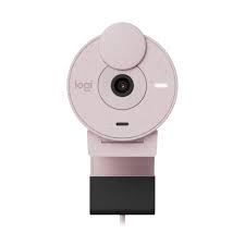 Logitech BRIO 300 Full HD 1080p Light Correction Noise-reducing Mic USB Type-C Rose Webcam Module